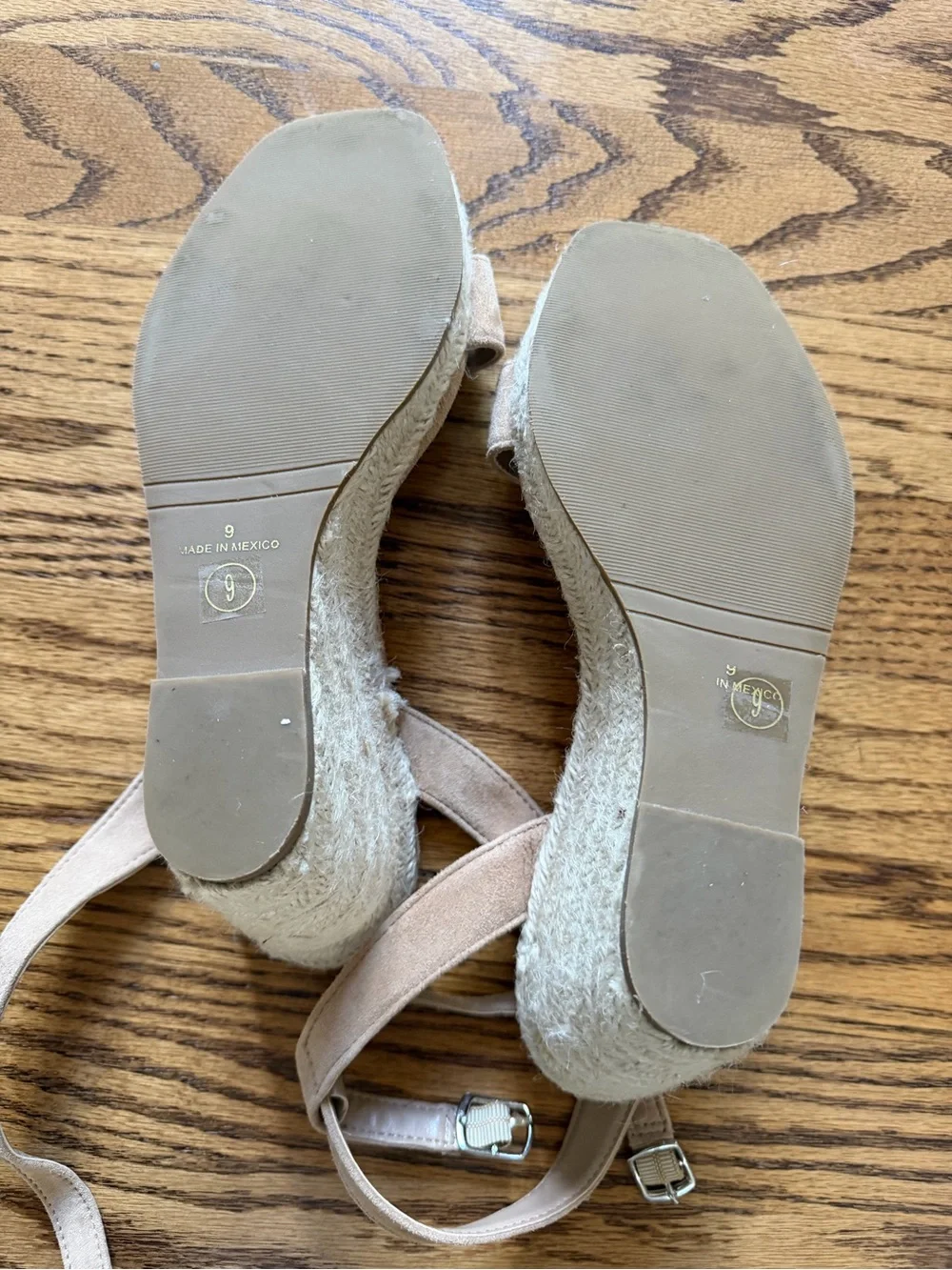 Steve Madden Tan Suede Espadrille Wedge Sandals
